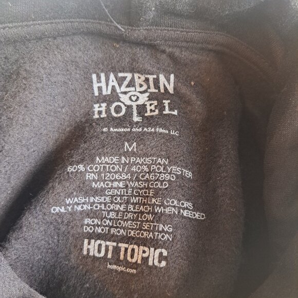 Hazbin Hotel Character Logo Hoodie with Charlie Morningstar, KeeKee Size Med - Picture 8 of 8